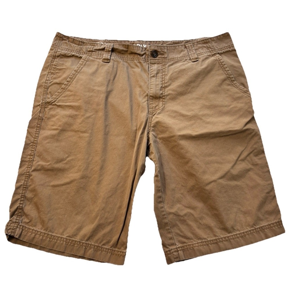 Men's Mossimo Supply Co Camel Brown Flat Front Chino Shorts Size 40 Inseam 12